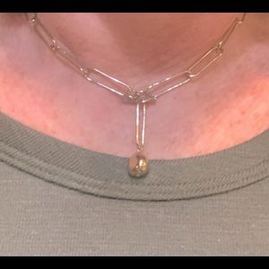 GOLD TONE LINK CHAIN NECKLACE